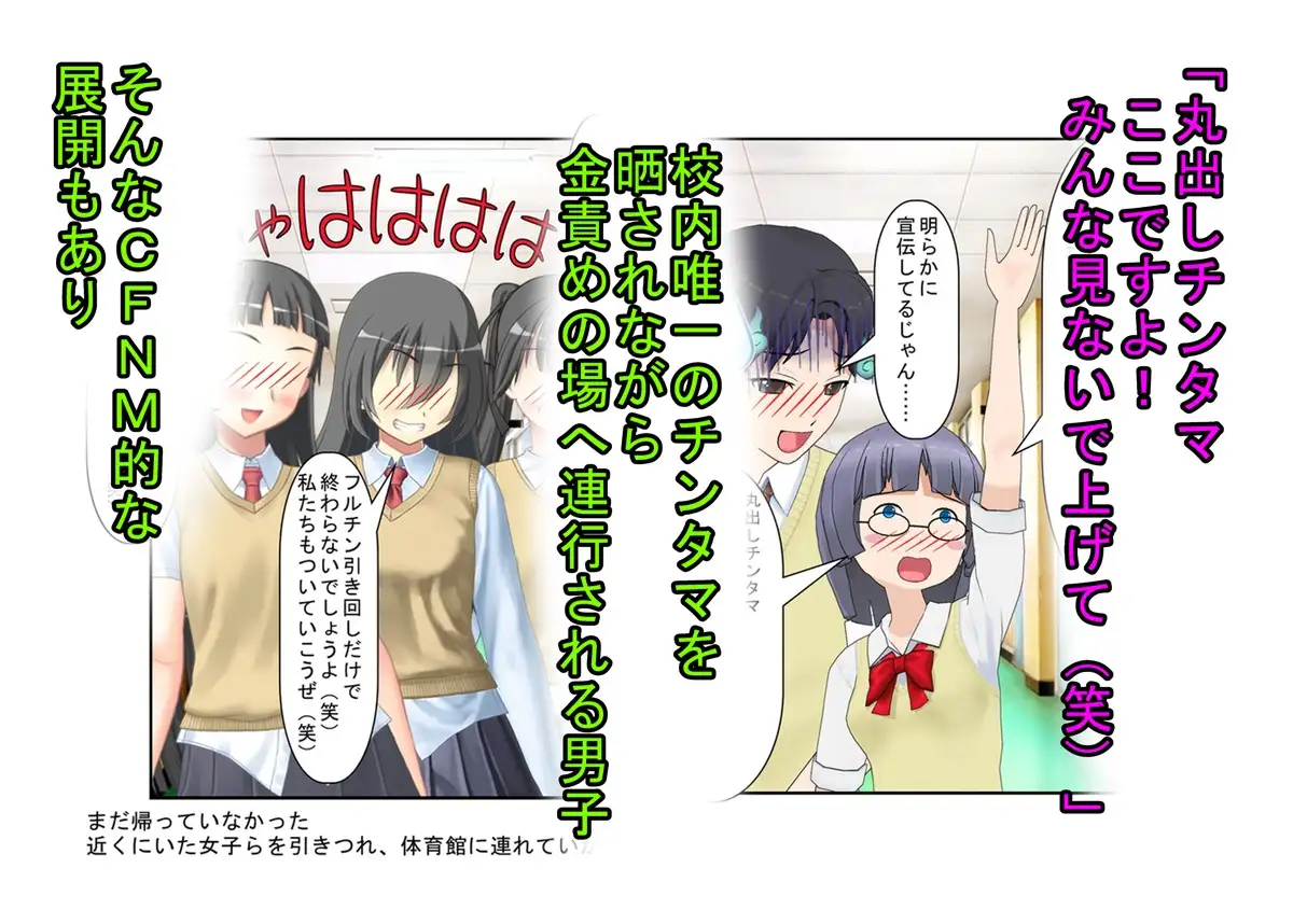 『元女子校の金的玩具二』「今日からクラスの女の子はみんな玉姉妹だね!」大事なタマタマを女子たちにおもちゃにされる元女子校唯一の男子生徒のお話 うさロボ屋 エロ画像7