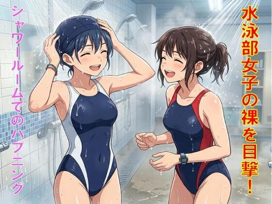 水泳部女子の裸を目撃!シャワールームでのハプニング
