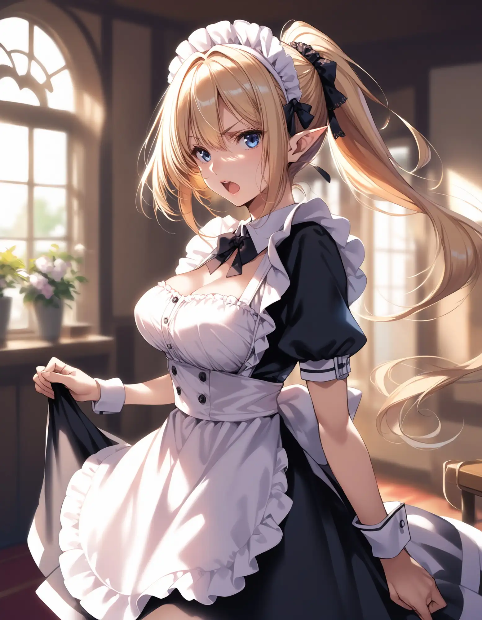 金髪エルフのメイドさんの誘惑2 サンプル画像 2