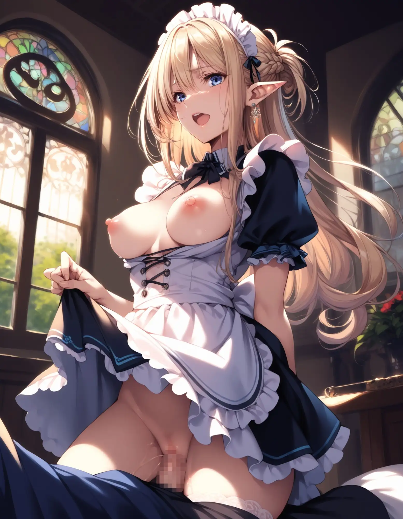 金髪エルフのメイドさんの誘惑2 サンプル画像 3