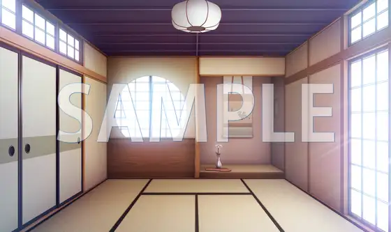 【背景素材】書道室(6168_bg06)【時間差分あり】