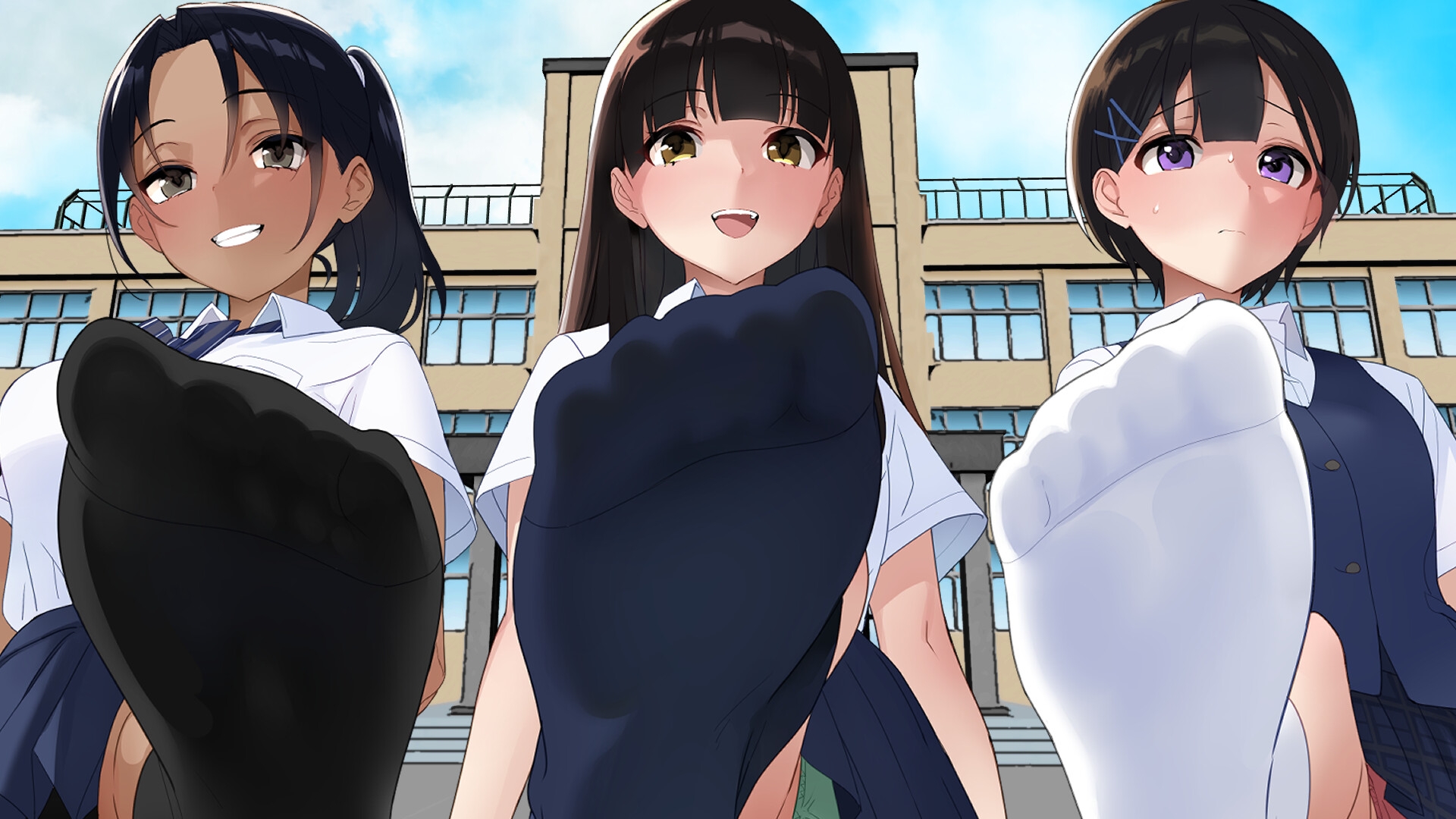 ムレムレくさくさ足JKの足拭き奴○になった僕 画像9