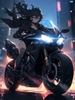 生成AIで作った美女とバイクのCG集