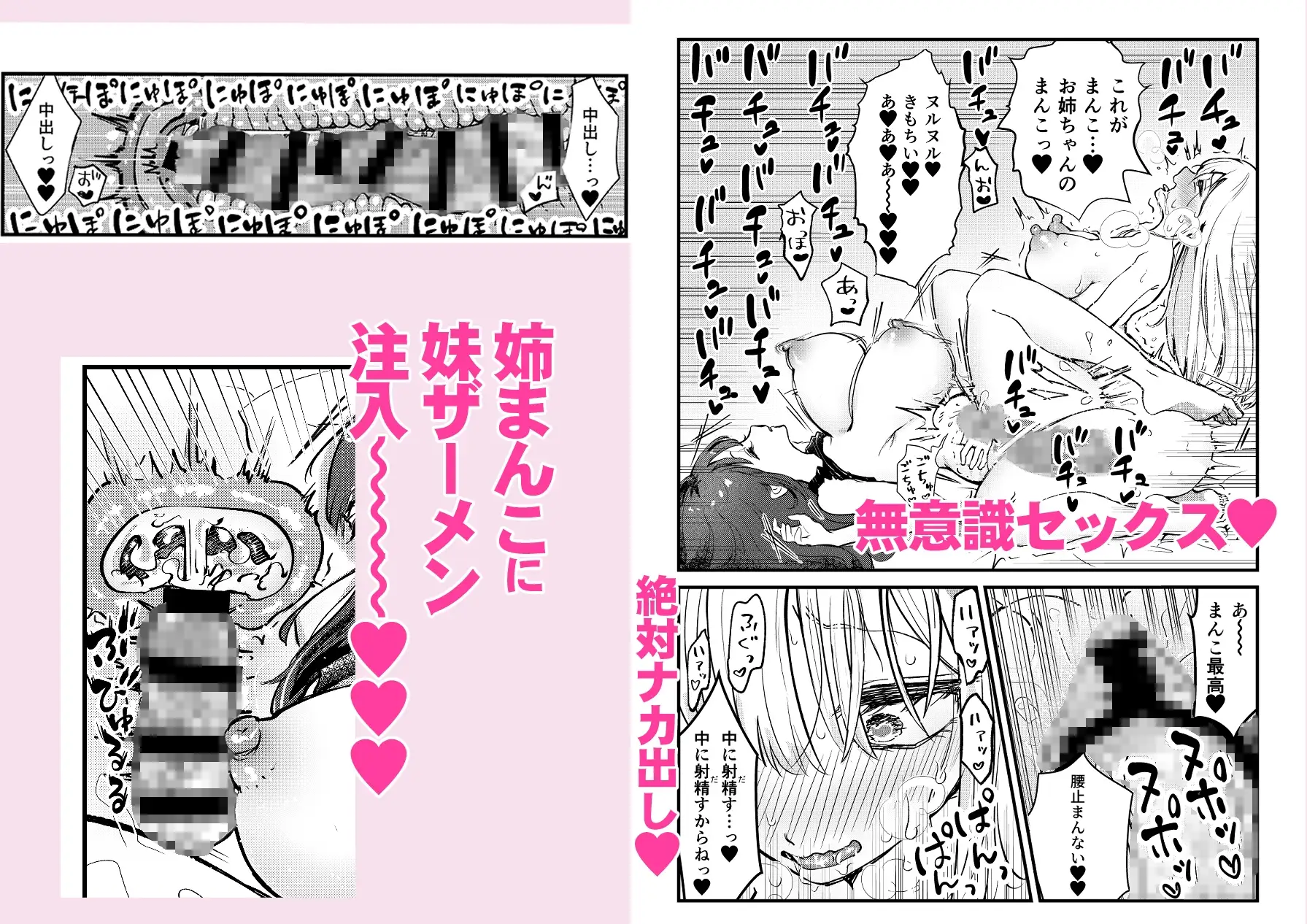 ふたなり妹が大好きなお姉ちゃんを睡眠姦する話 サンプル画像 2