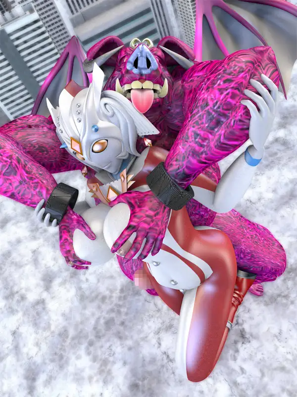 囚われのブレイブママンVSインキュバス星人 SUPER-PIPELINE(四次元少女ネオス) エロ画像2
