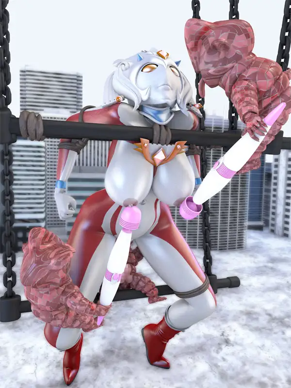 ブレイブママンVSグレムリン星人 SUPER-PIPELINE(四次元少女ネオス) エロ画像2