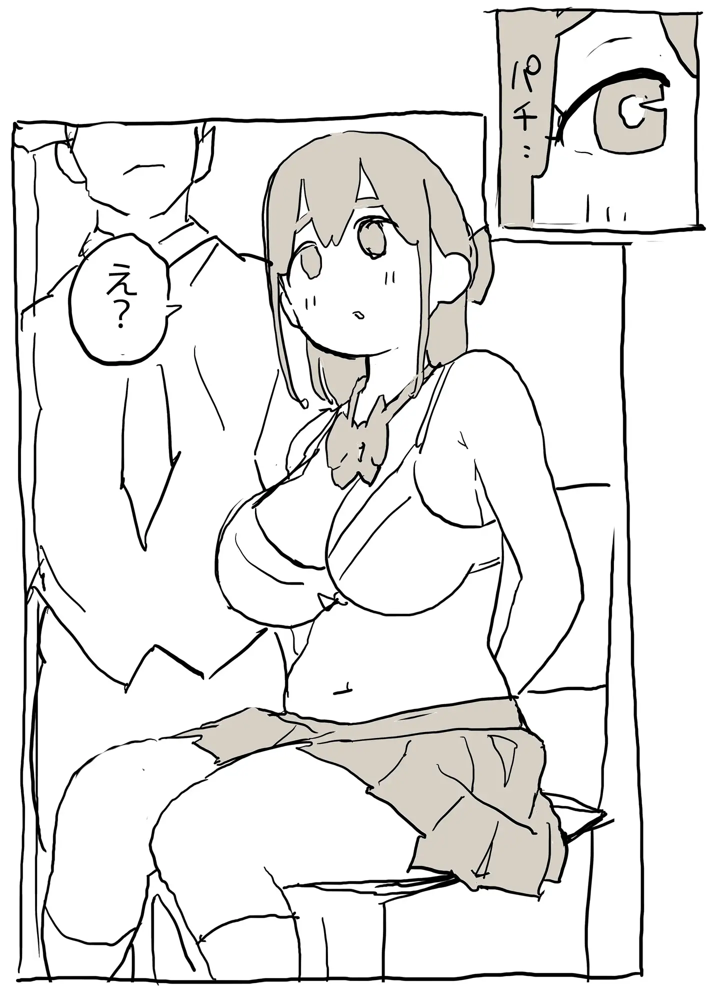 人違いで監禁され何度も腹パンチされちゃう話 はらだ19才 エロ漫画4
