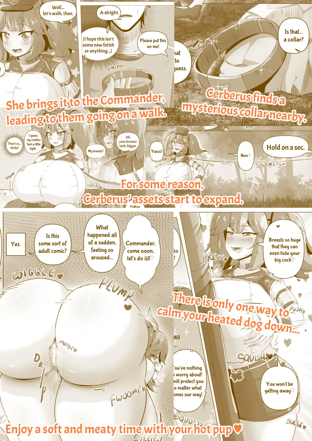 ケルベロスと発情発育お散歩えっち / Cerberus' Rising Rack & Rump Rut Round ウルトラ化ラボ エロ漫画7