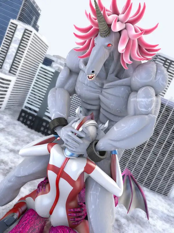 ブレイブママンVSユニコーン星人&インキュバス星人(PART2) SUPER-PIPELINE(四次元少女ネオス) エロ画像4