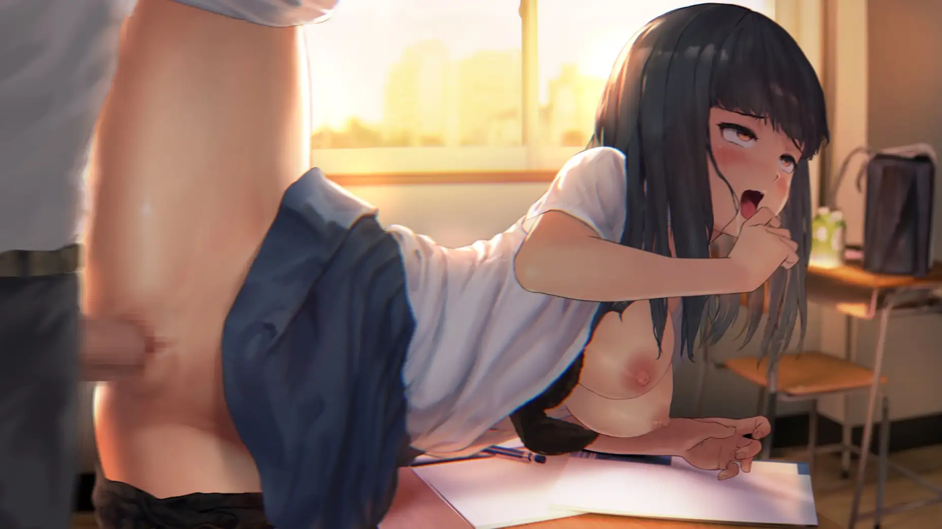 放課後の教室で～二人の秘密だよ