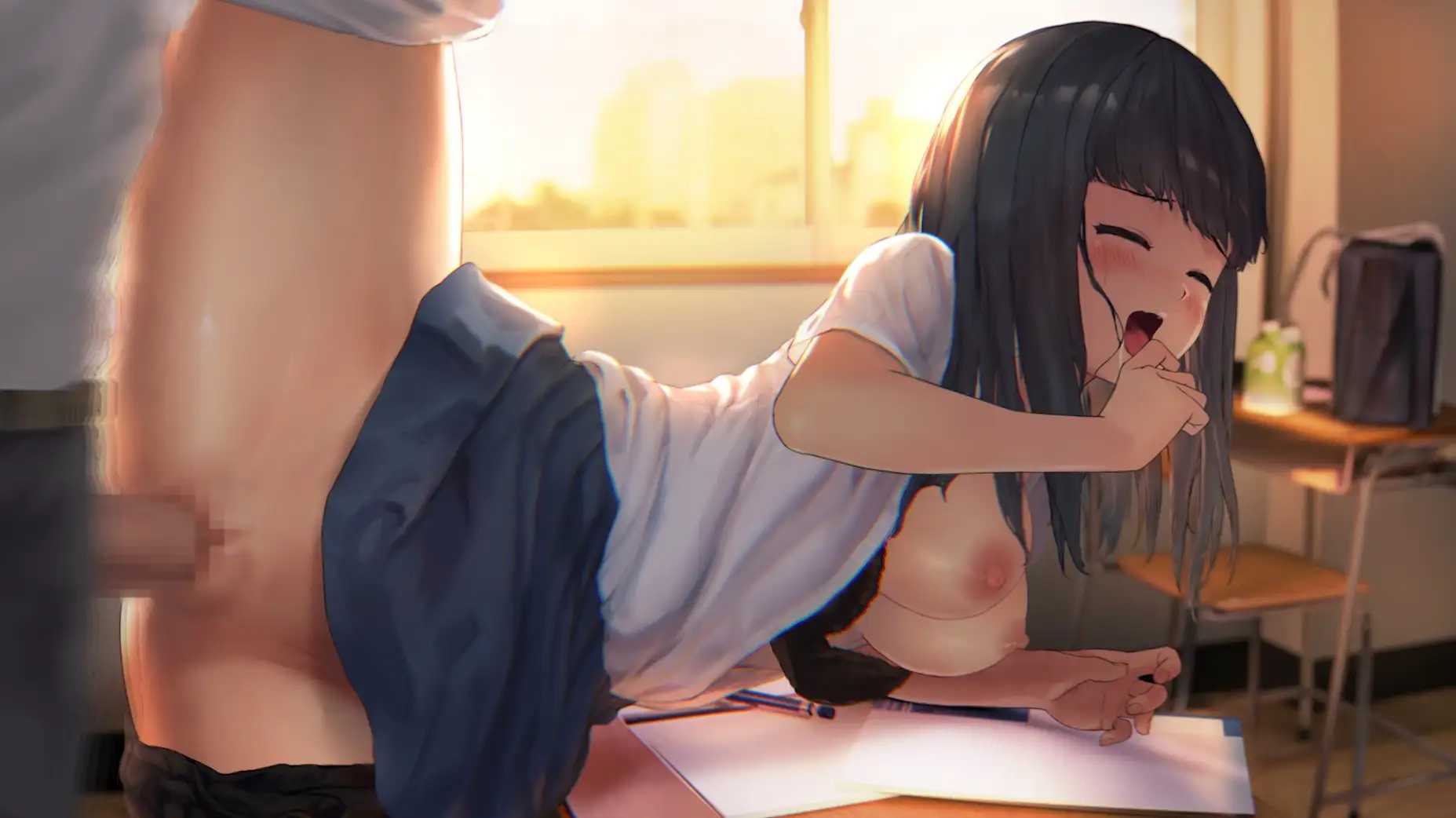 放課後の教室で～二人の秘密だよ