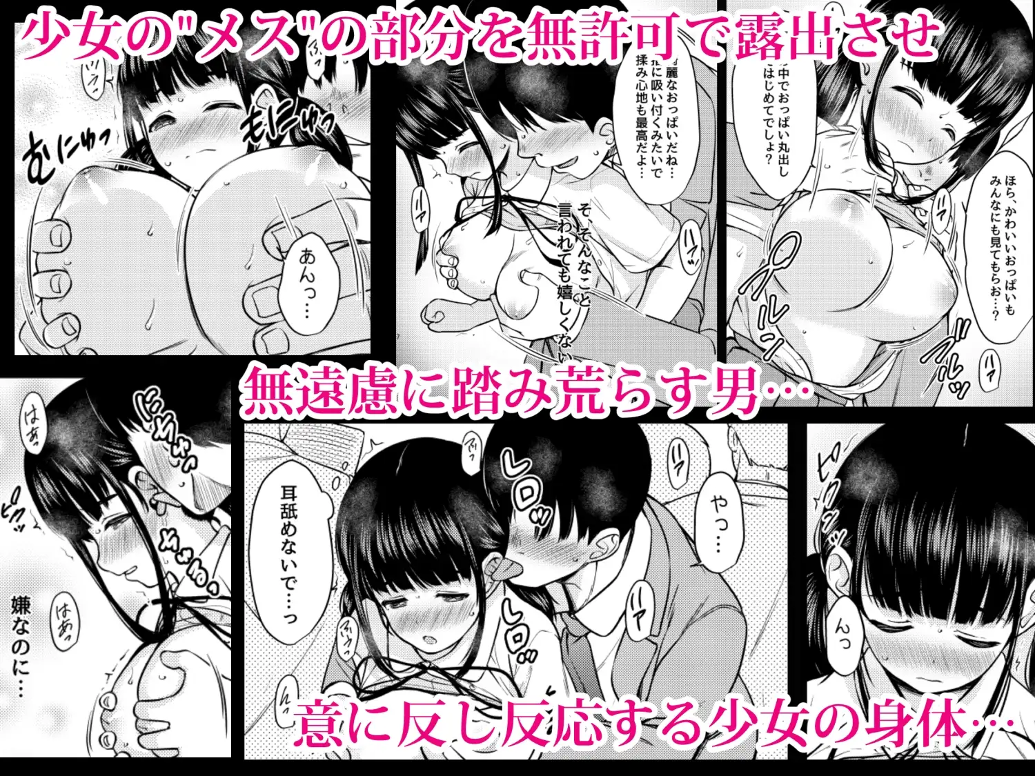 【简体中文版】快感电车 在满员电车里把纯真少女的肉体当作自慰玩具的故事