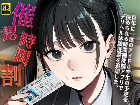 催認時間割 百年に一度のアイドル学生の予定を決められる時間割洗脳アプリでデリヘル体験授業を追加した