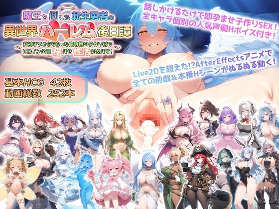 魔王を倒した転生勇者の異世界ハーレム後日譚～女神さまからもらった俺専用の子作り村でヒロイン全員孕ませ性活始めます!～