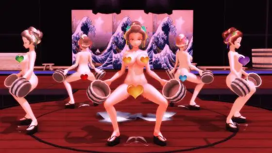 【ふたなりダンス】「浮世風呂」ふたなり版(通常版)