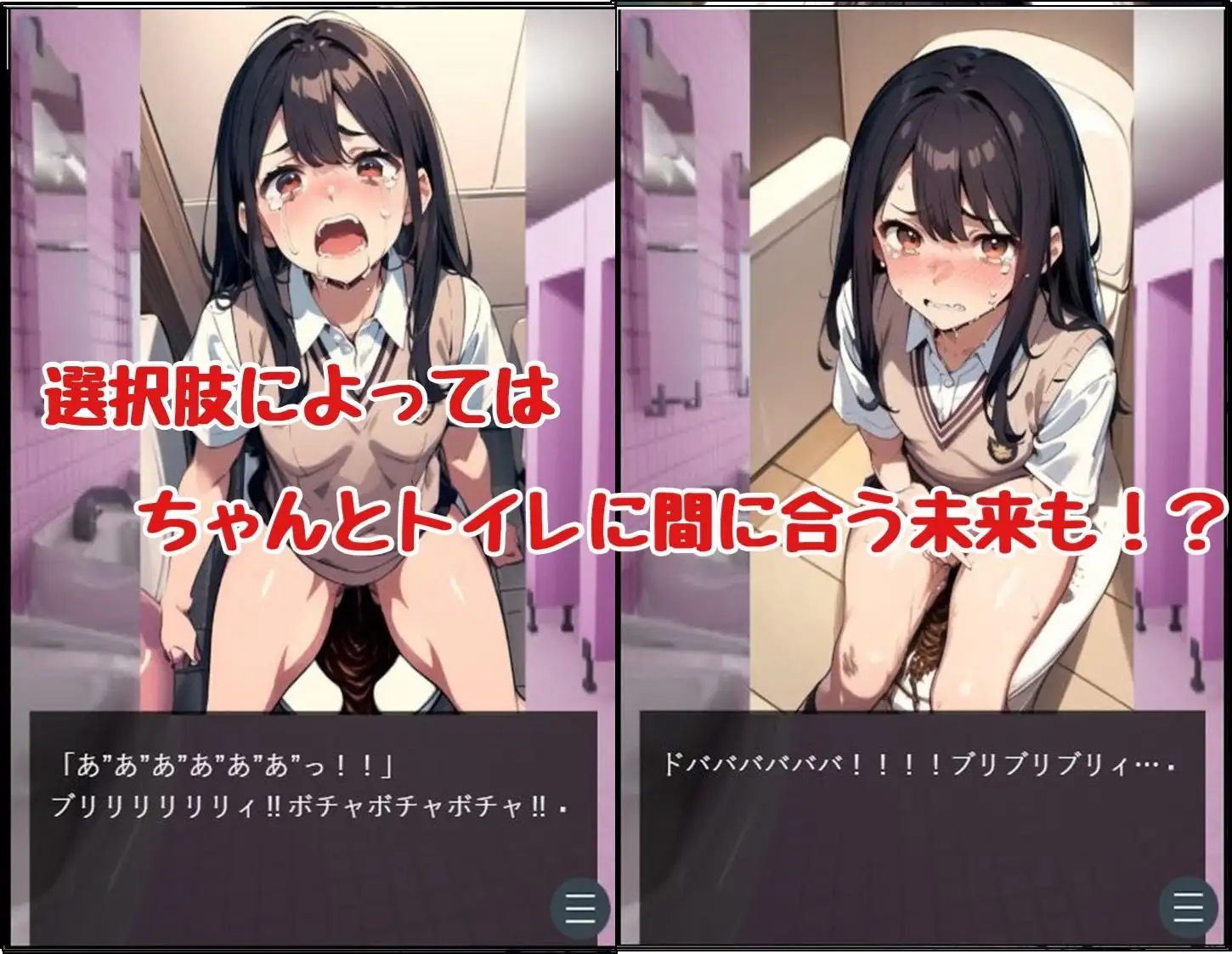 女子●生 強○浣腸&強○排便 わたあめ エロ画像8