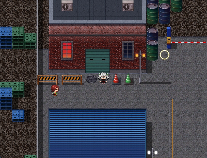 RPGツクールMV・MZ用 マップチップ・タイルセット24『港湾・港・埠頭・コンテナ・現代』