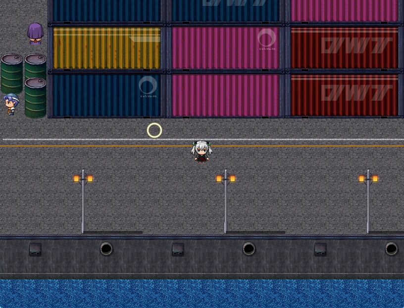 RPGツクールMV・MZ用 マップチップ・タイルセット24『港湾・港・埠頭・コンテナ・現代』