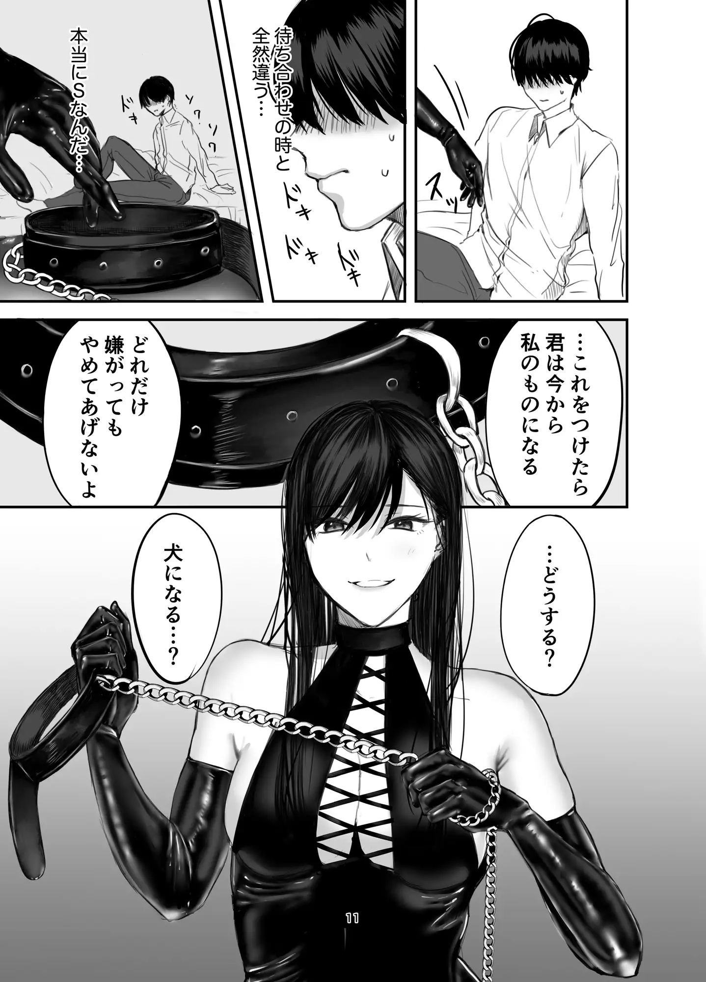 SNSで出会ったS女性とSMプレイをして飼われる話1 サンプル画像 7