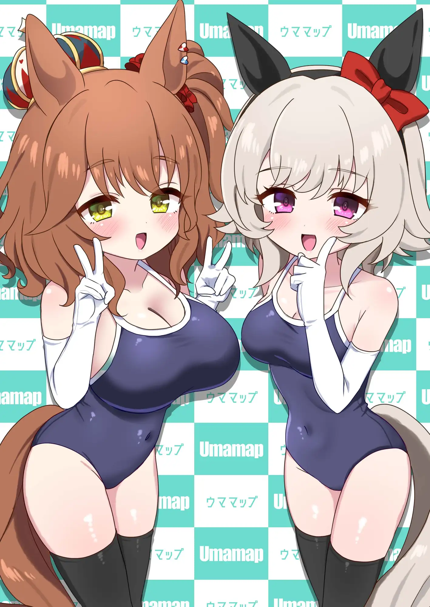 ウ〇娘スク水長手袋ひとり合同 眉山 エロ画像2
