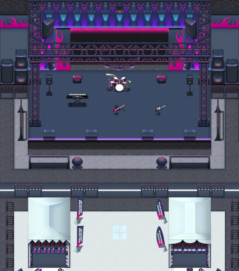 音楽フェスティバル&TVスタジオ タイルセット