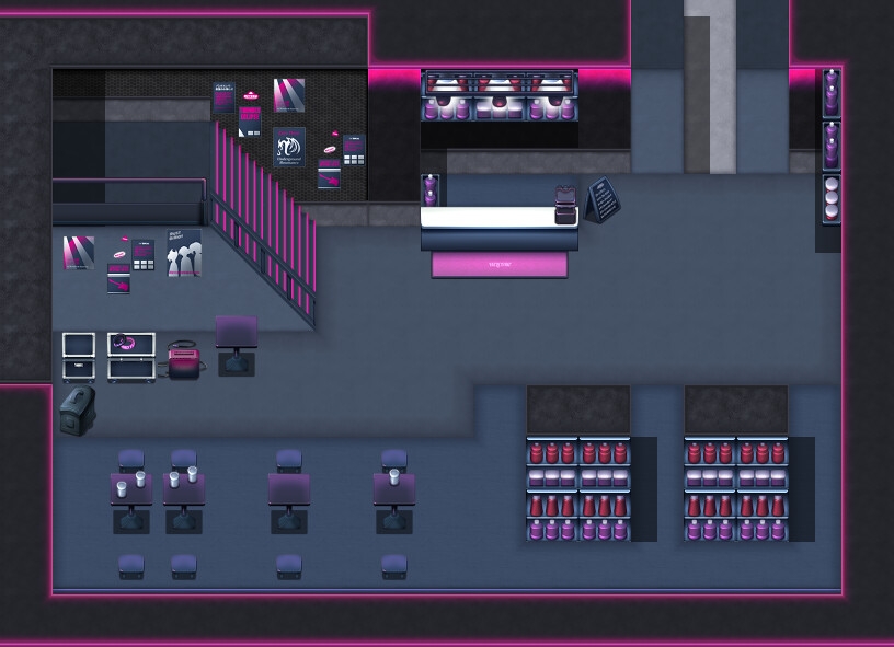 音楽フェスティバル&TVスタジオ タイルセット