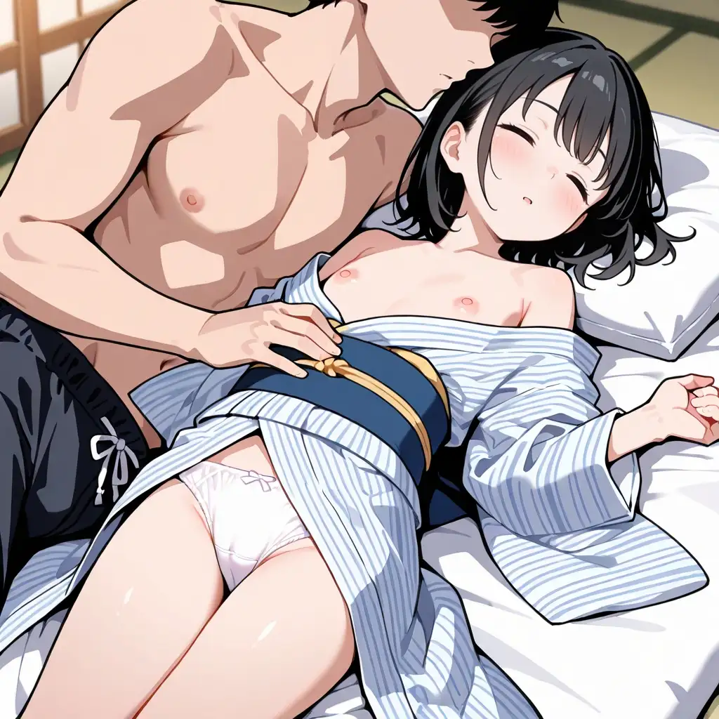 つるぺた妹とママにはナイショSEX 家族旅行中に妹とハメ倒す！ ぷるぷるめろん エロ画像3