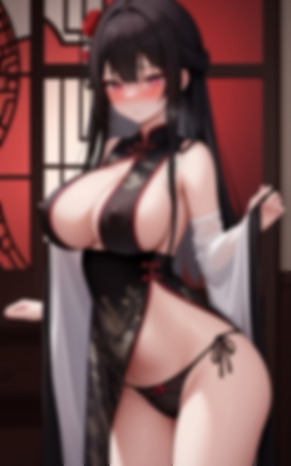 イヤラシイ目つきで挑発してくるチャイナコスプレの爆乳美女 画像7
