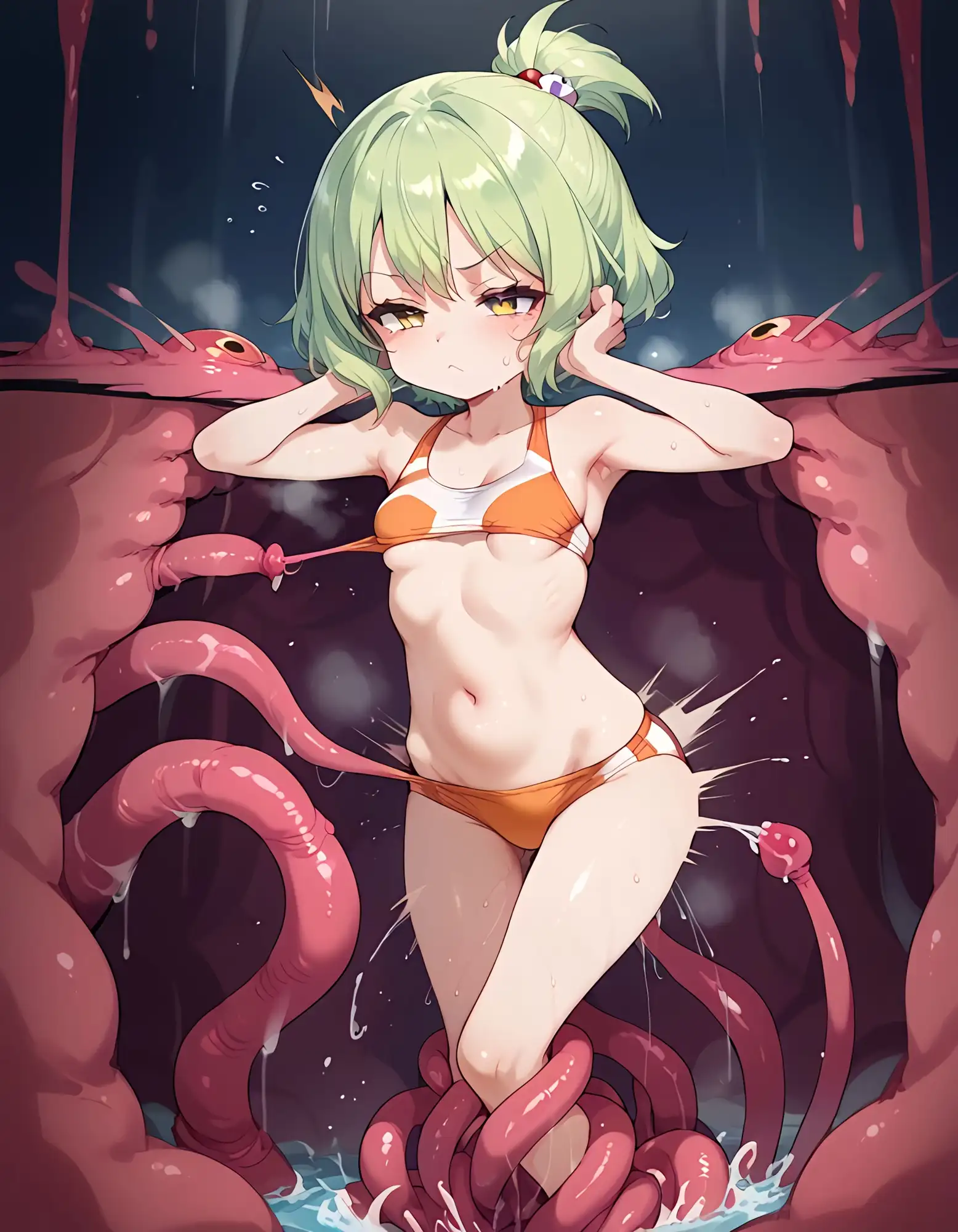 感覚遮断！！触手に襲われる少女達 おうまさん エロ画像9