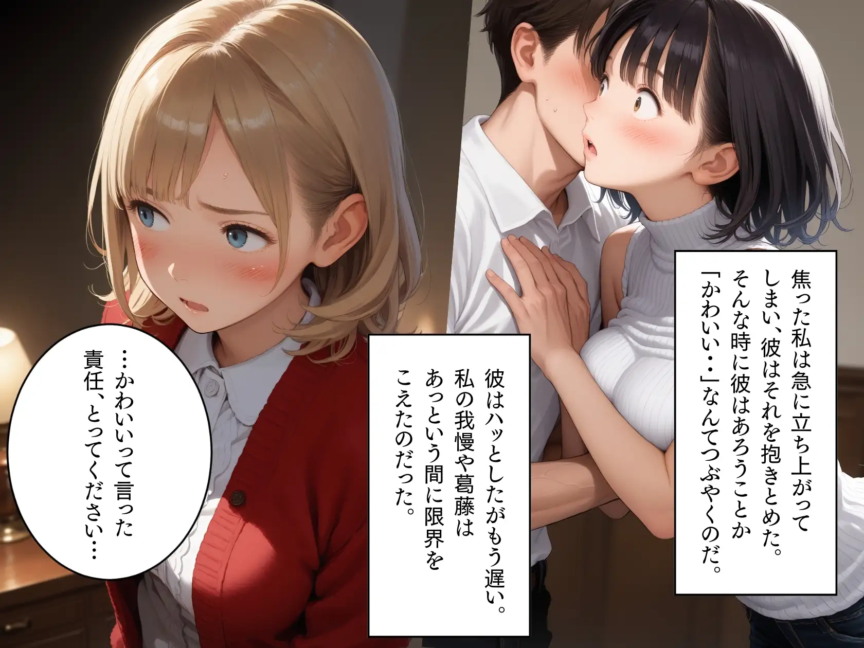 家庭教師と娘のHをみたお母さんが欲情してしまい、娘から寝取ってしまった話 ぱんなっつ エロ画像6