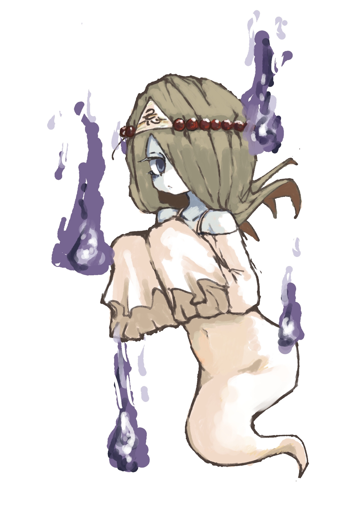 幽霊少女の立ち絵素材