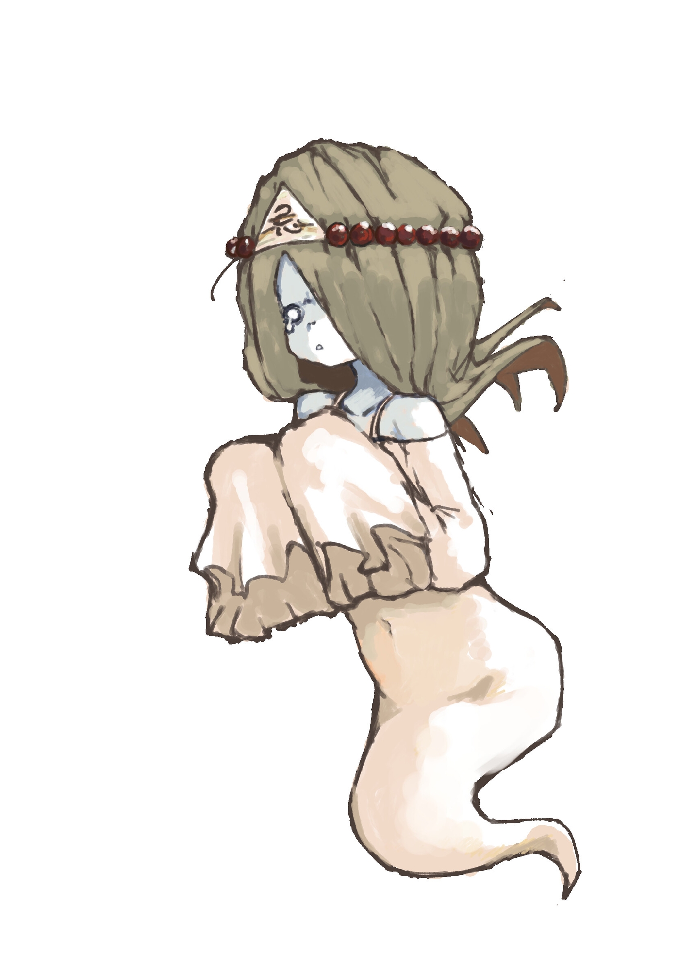 幽霊少女の立ち絵素材