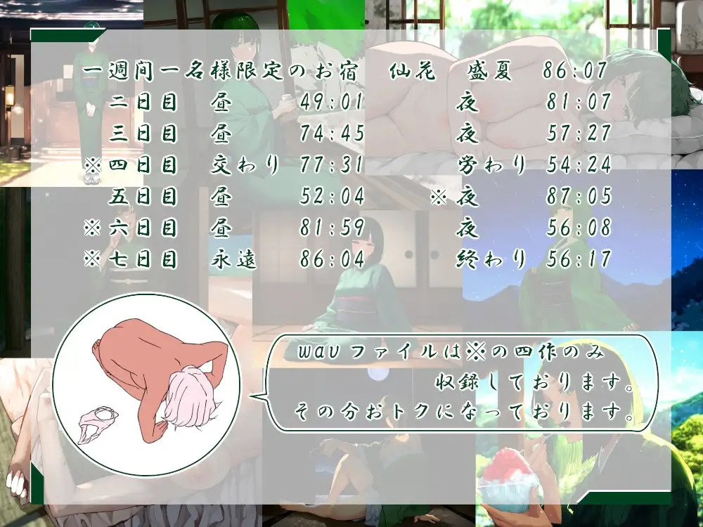 仙花 盛夏の一週間 [近未来のふわふわ] | DLsite - R18