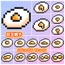 目玉焼き【全32枚】【ドット絵アイコン・素材】