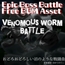 【フリーBGM・ゲームアセット】絶望と美しさの奈落バトル「venomous worm battle」ループタグ入りOgg,M4aセット