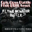 【フリーBGM・ゲームアセット】漆黒の嵐が疾走する戦闘「flying monster battle」ループタグ入りOgg,M4aセット