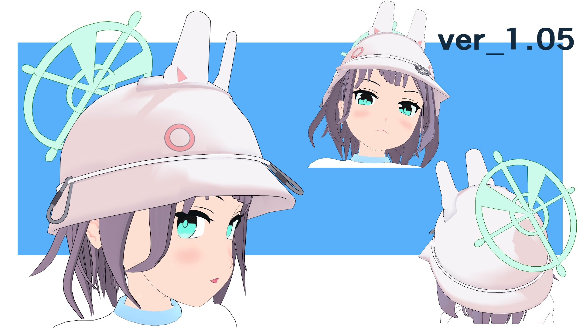 ブル〇カ 空井サ〇(水着&体操服)MMD用3Dモデルデータ 画像6