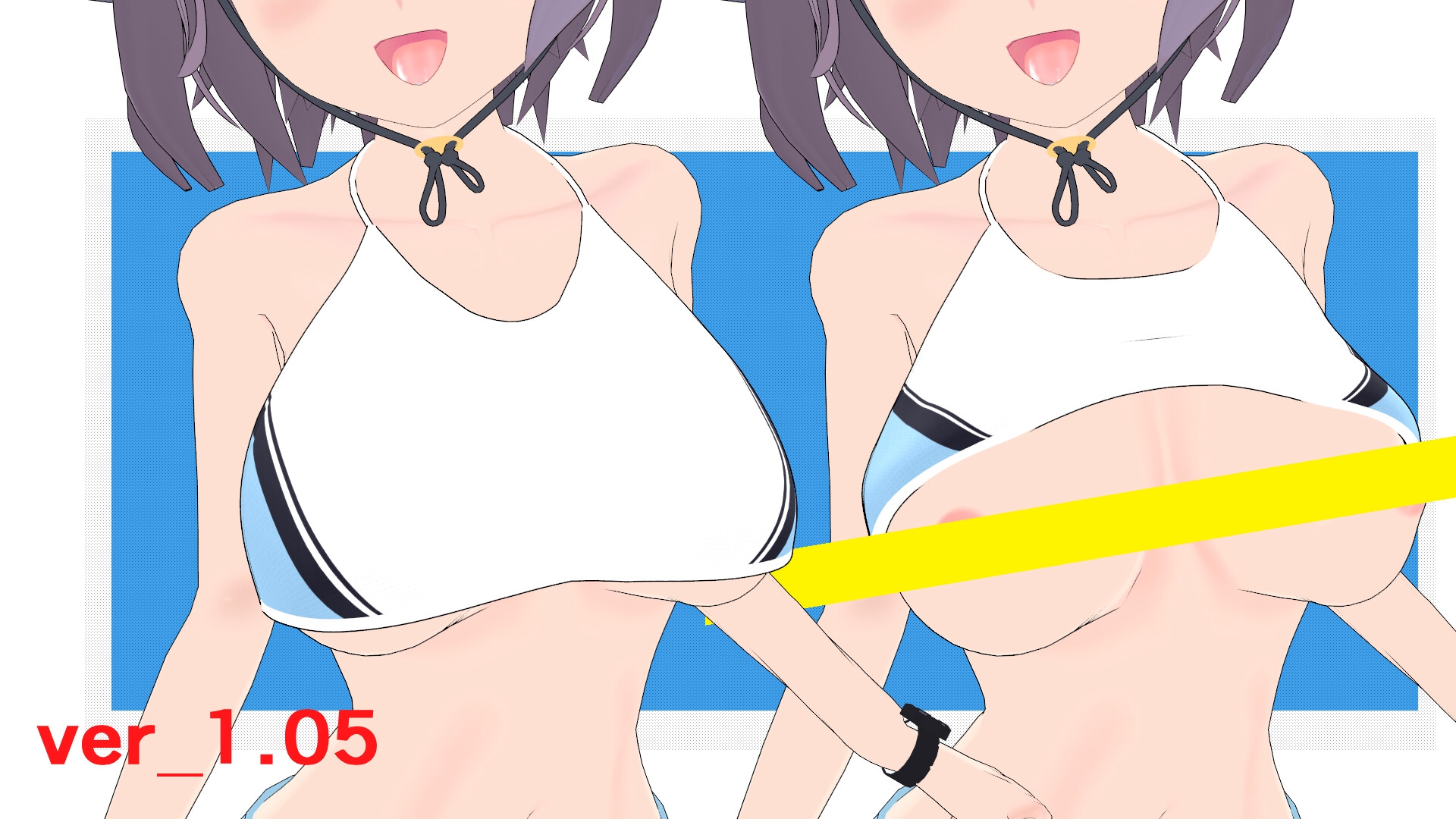 ブル〇カ 空井サ〇(水着&体操服)MMD用3Dモデルデータ 画像7
