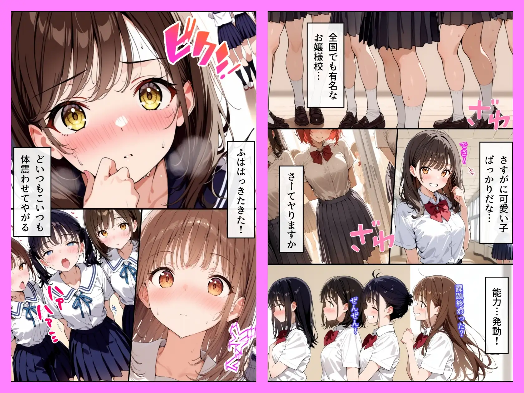 女子校生ハーレム 女を発情させる能力を手に入れた男 まほろ先生 エロ画像2