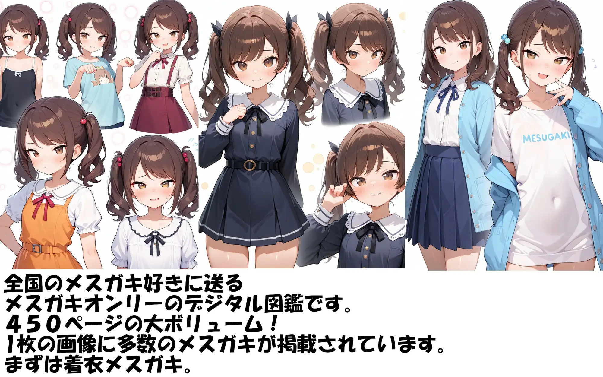 大人の図鑑シリーズ メ○ガキ スプレッドレッグスAIイラスト エロ画像2