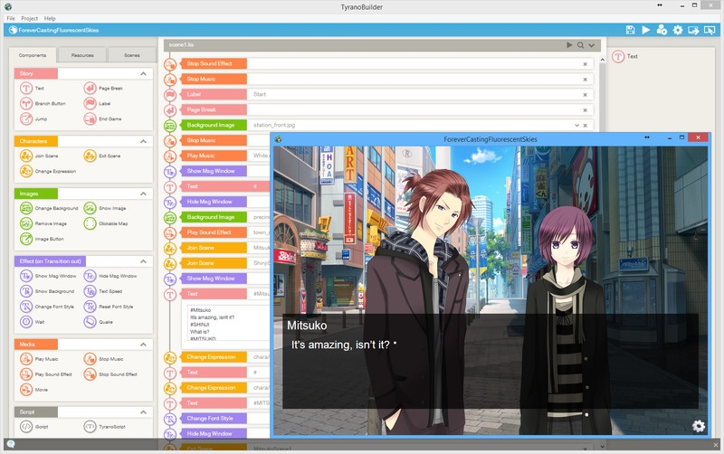 TyranoBuilder Visual Novel Studio