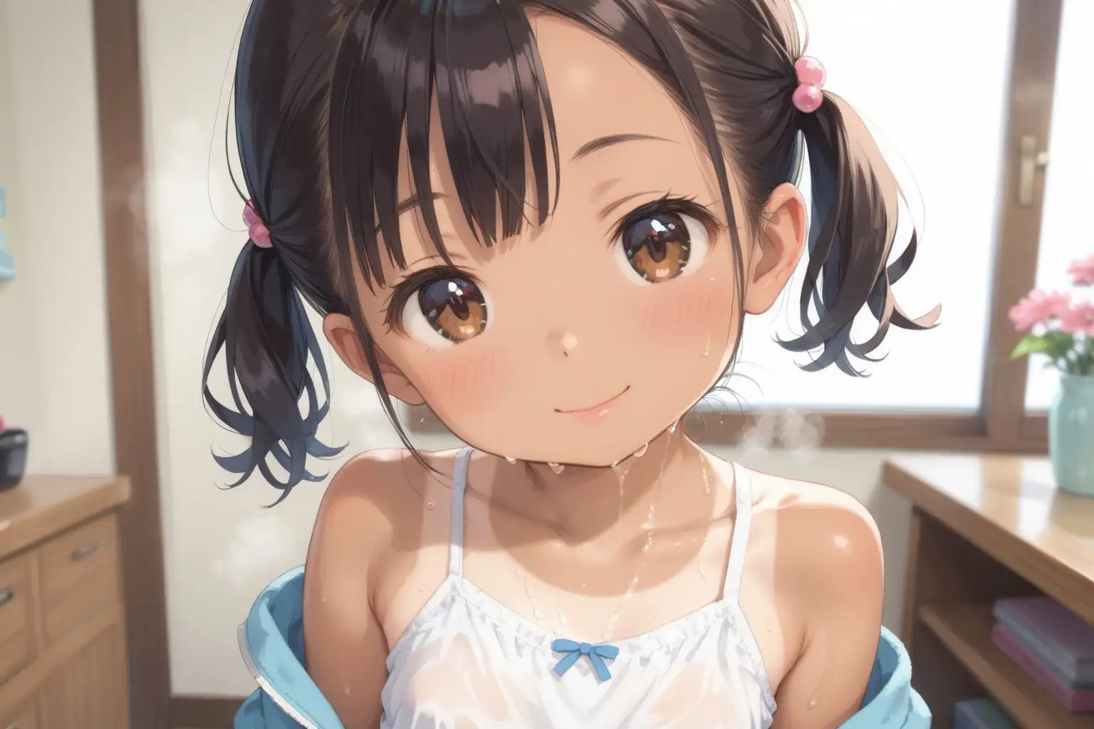 初体験〜日焼け少女とスク水えっち かれんの欲望 エロ画像6