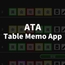 ATA Table Memo App [marichan_develop]