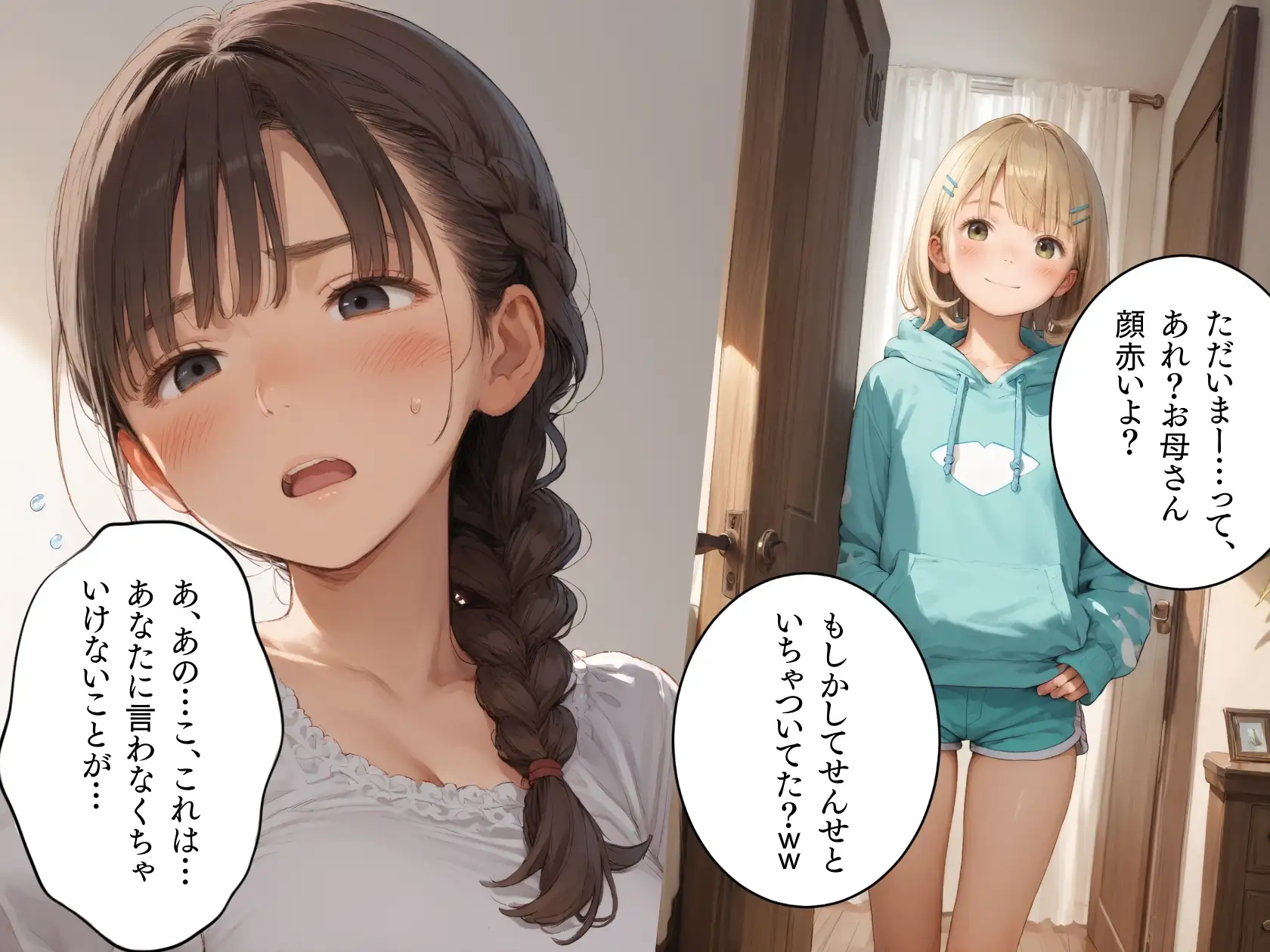 無自覚Sな娘と家庭教師の僕と欲情した母親との話 ぱんなっつ エロ画像3