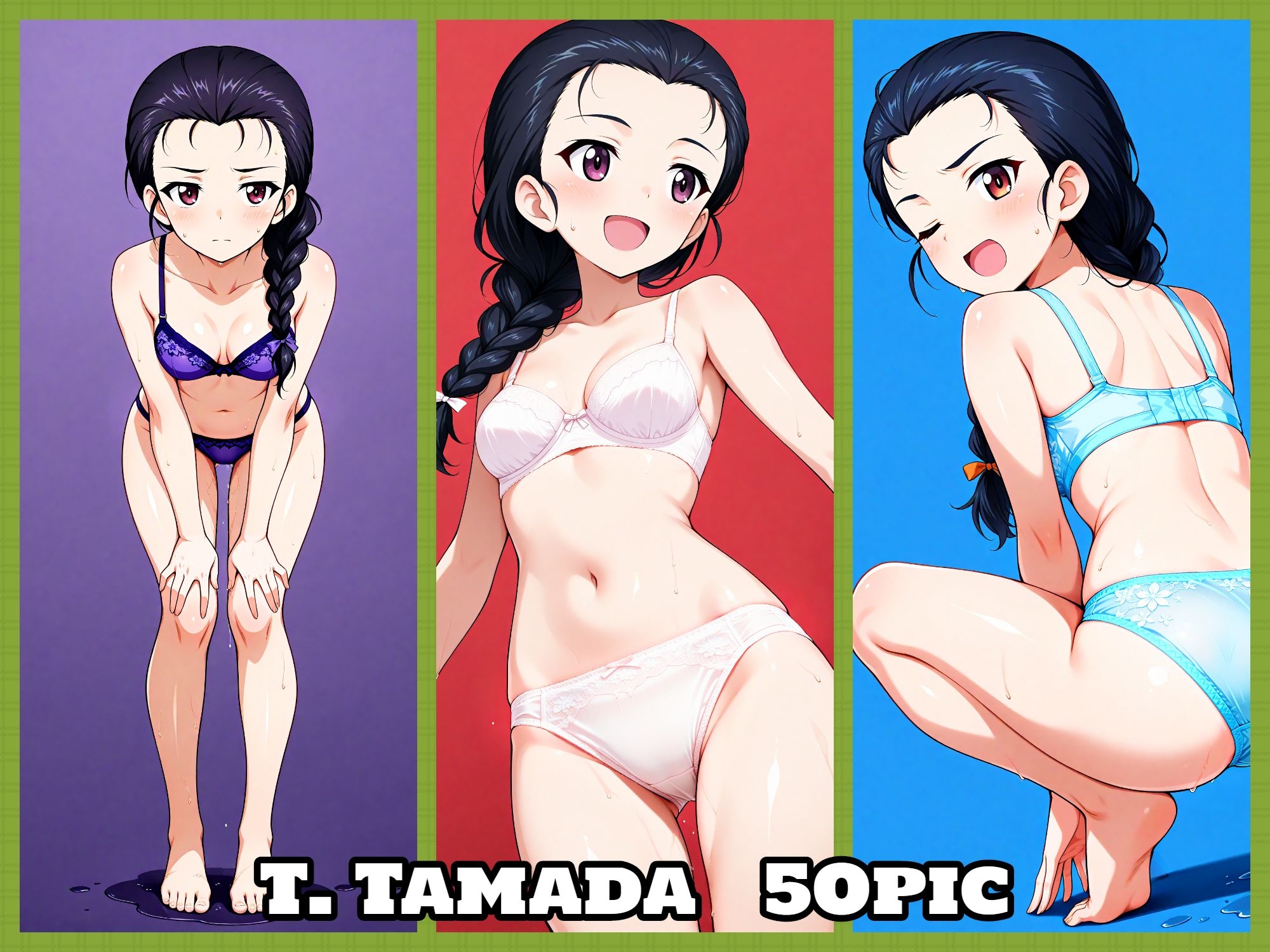 Girls underwear panties and bra 知波単学園編 画像6