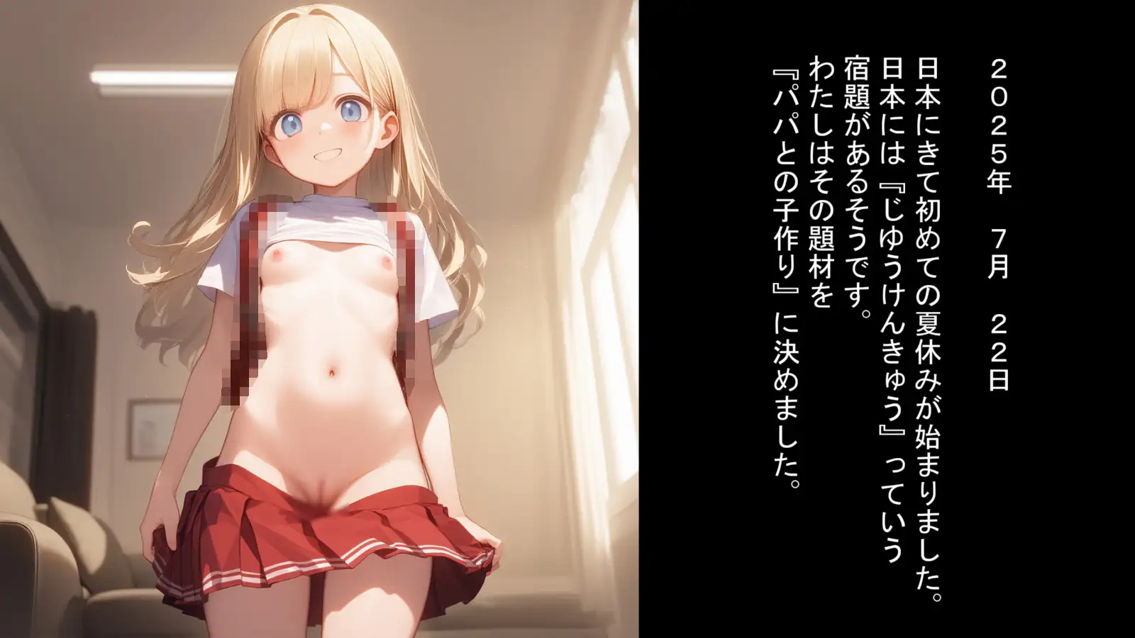 夏休みの自由研究に子作りを選ぶ父娘のお話 ひとつ目書店 エロ画像3