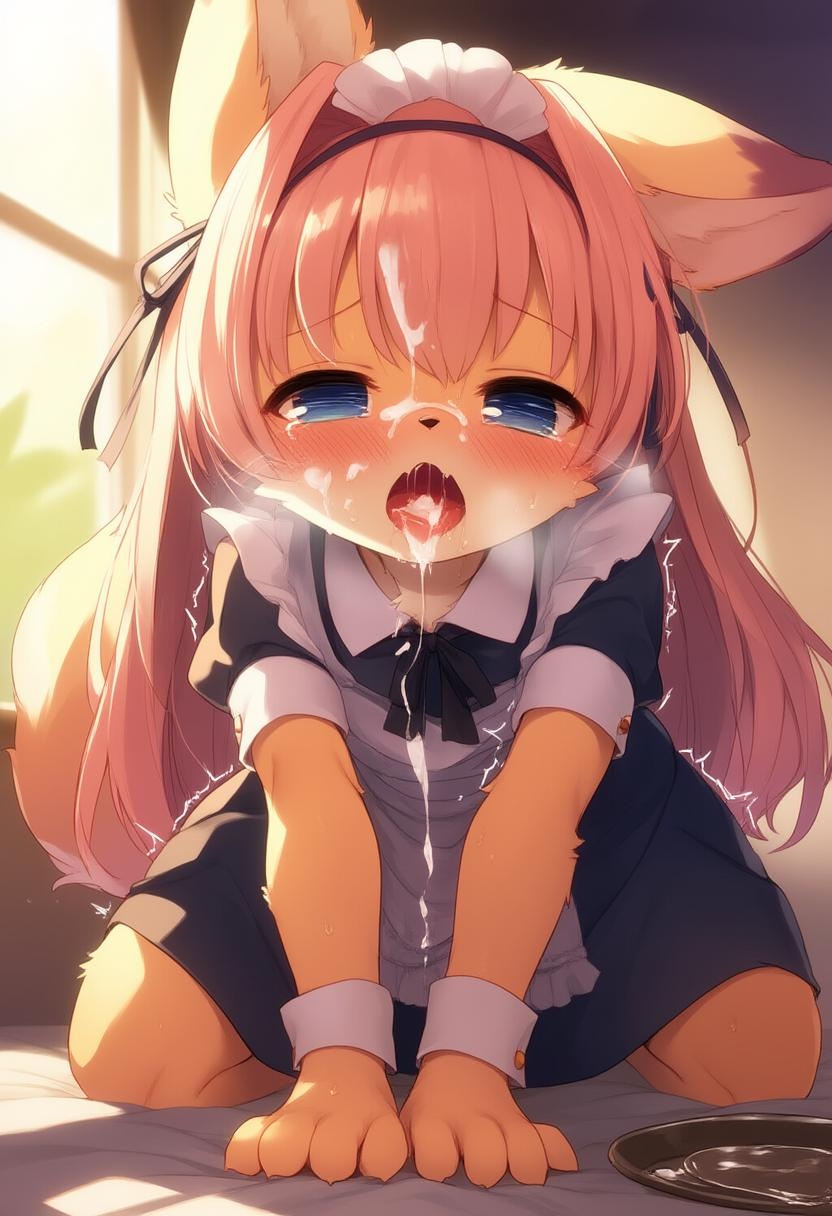 きつね獣人のメイドさんに白い欲望をぶちまける CG集 Vol.1 画像10