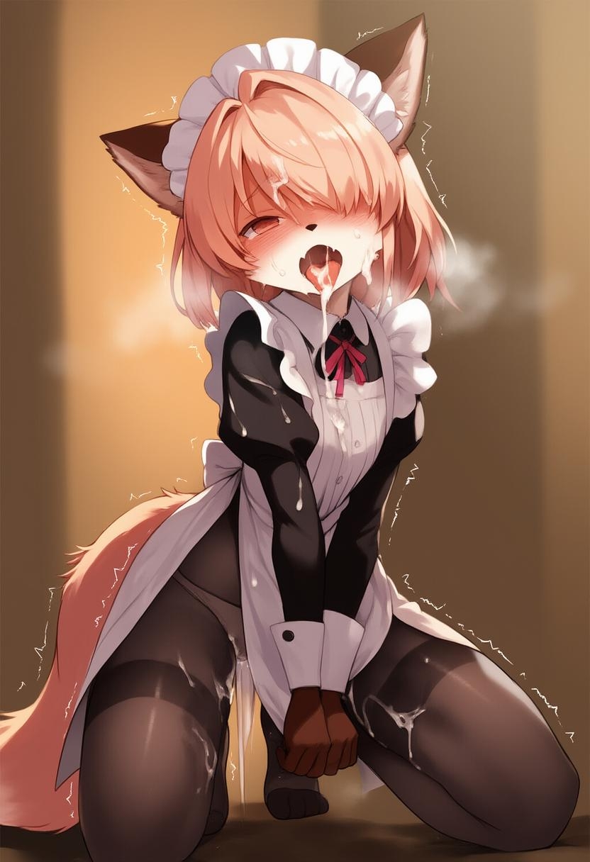 きつね獣人のメイドさんに白い欲望をぶちまける CG集 Vol.1 画像9
