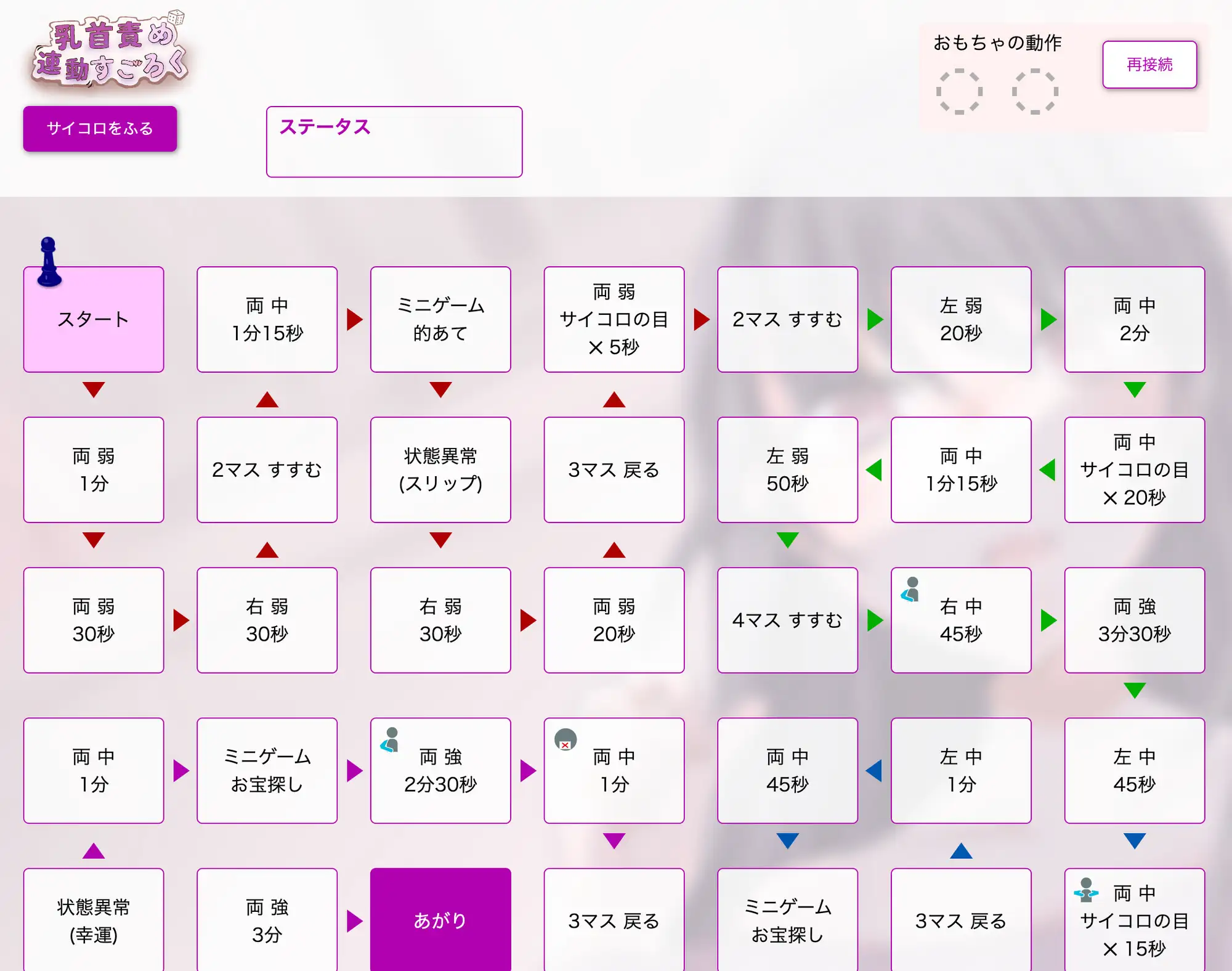 乳首責め連動すごろく りのりんの連動アプリ研究所 エロ画像3