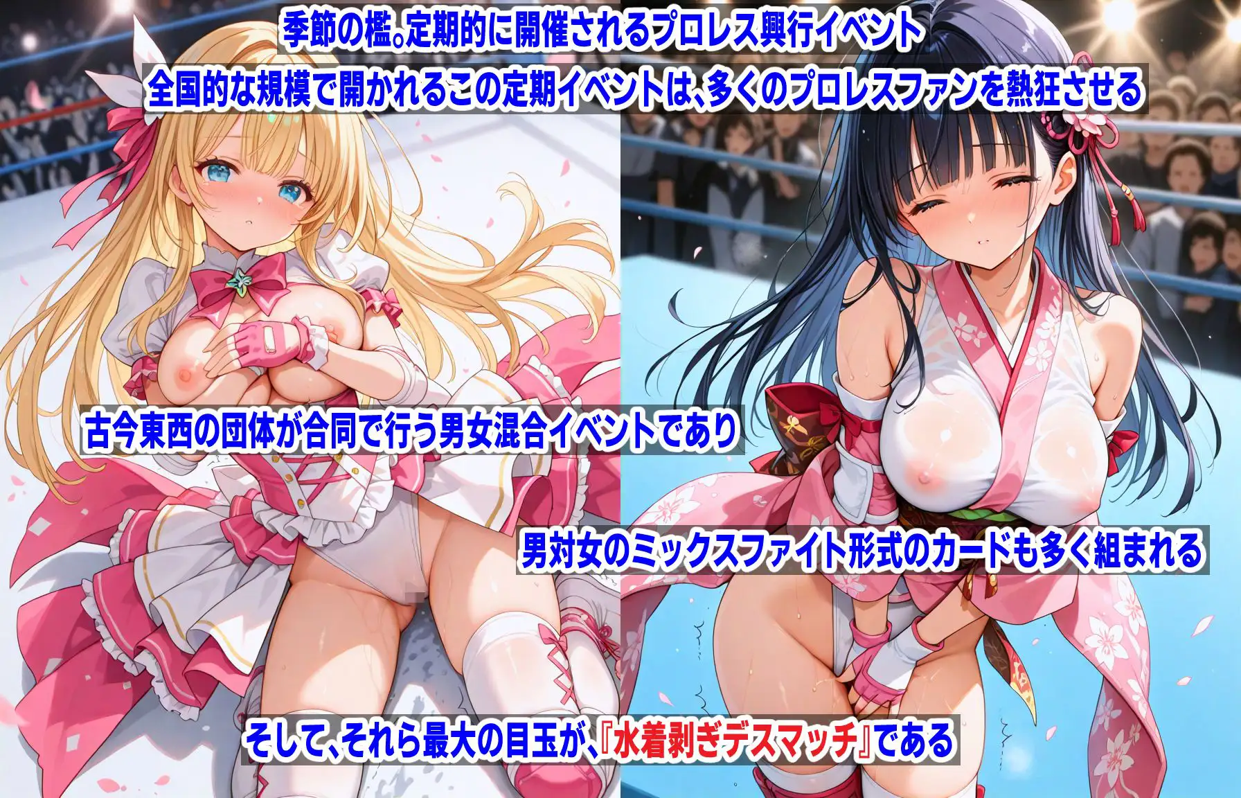 季刊 AI水着剥ぎデスマッチ vol.1 ～アイドルプロレス 2025年春の興行～ mugi エロ画像2